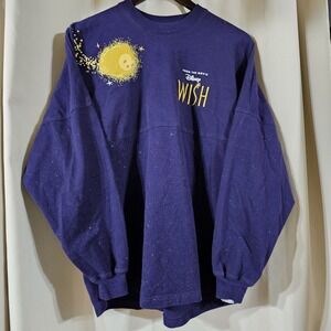 Disney Wish Movie Spirit Jersey Size Medium Purple Glitter I'm A Star Cotton